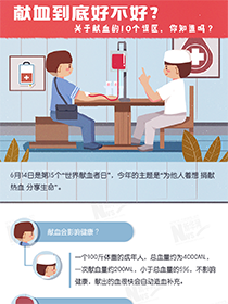 【图解】献血到底好不好？关于献血的10个误区，你知道吗？
