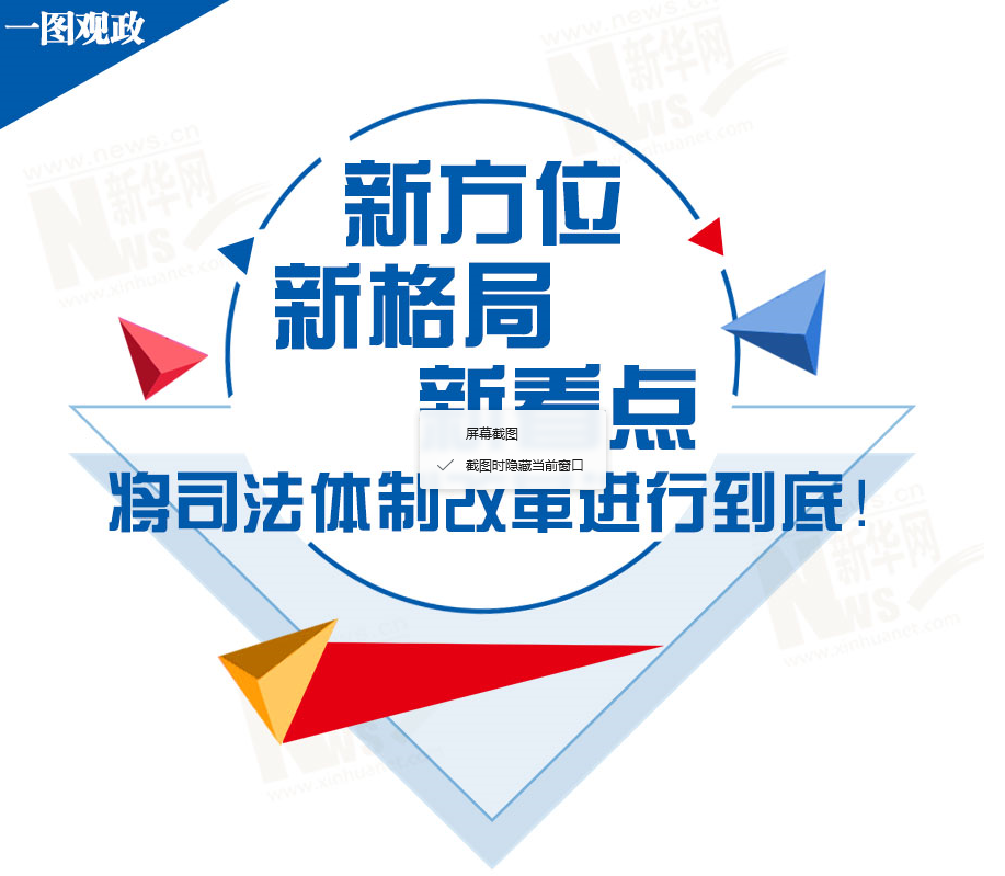 新方位、新格局、新看点&mdash;&mdash;将司法体制改革进行到底！