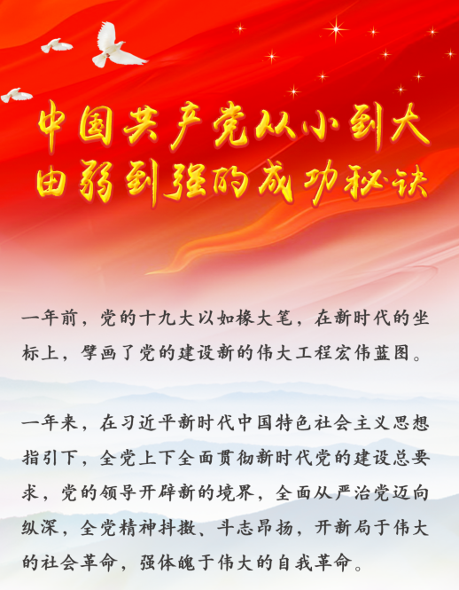 中国共产党从小到大、由弱到强的成功秘诀