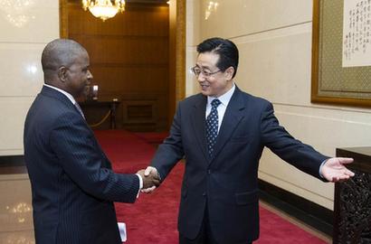 赵洪祝会见刚果（布）客人