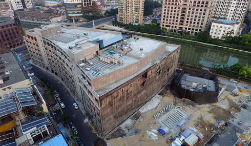 航拍淞沪会战重要遗址&mdash;&mdash;四行仓库