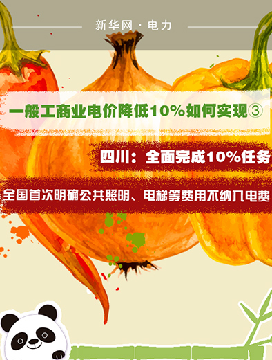 四川全面完成10%任务，全国首次明确公共照明、电梯等费用不纳入电费