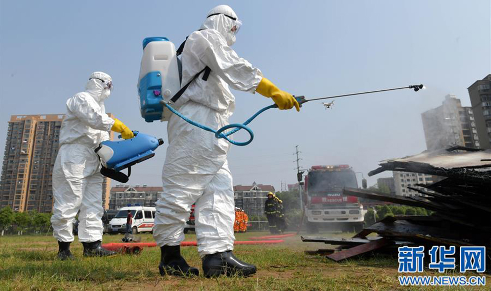 江西南昌：地震应急综合演练进校园