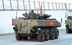 俄罗斯“回旋镖”轮式装甲车