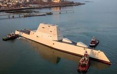 美海军接收“最贵”隐形驱逐舰
