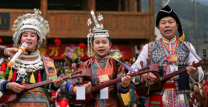 广西龙胜:侗寨民俗“闹春”