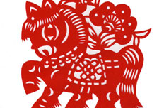 马年剪纸