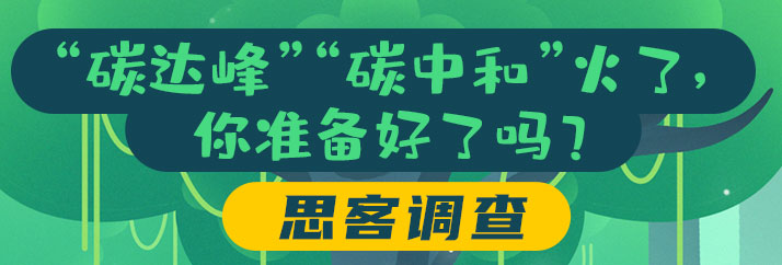 &ldquo;碳达峰&rdquo;&ldquo;碳中和&rdquo;火了，你准备好了吗？丨思客调查