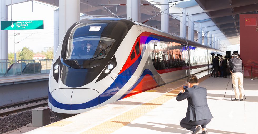 1st China-Laos Railway freight train leaves Vientiane for China