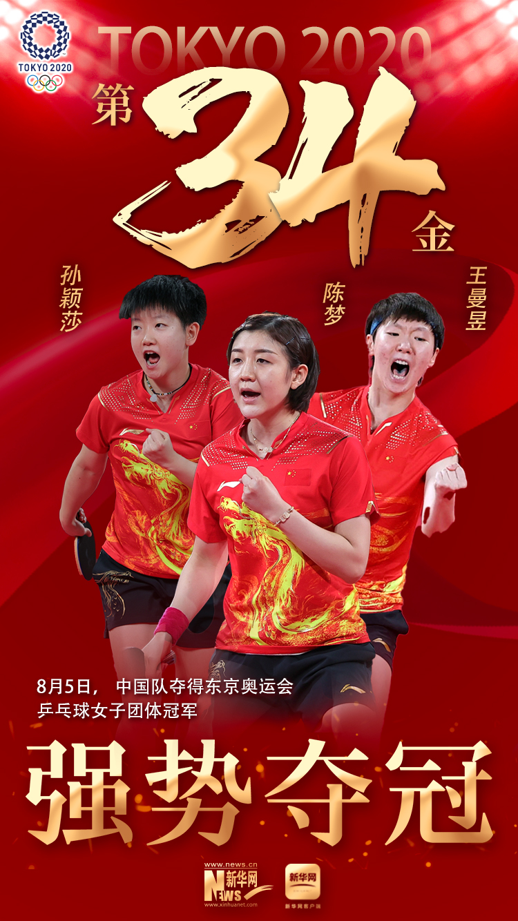 中国女乒胜日本强势夺得团体冠军