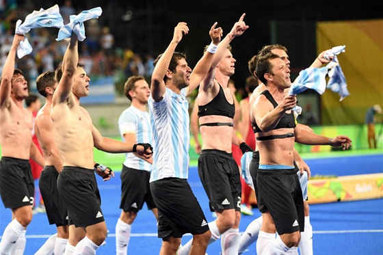 男子曲棍球：阿根廷男队夺冠