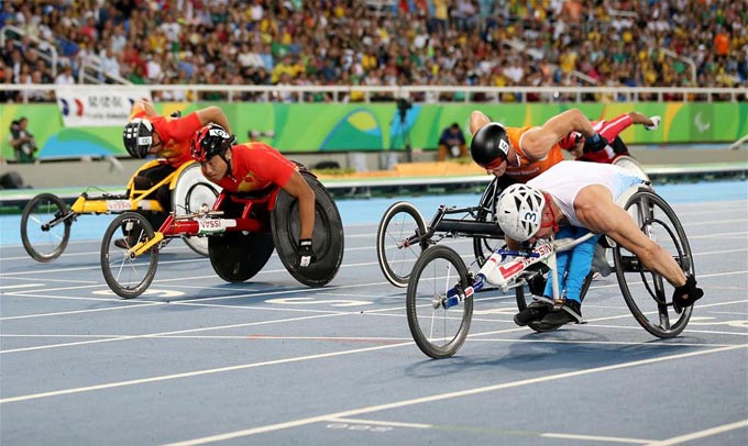 轮椅竞速：刘洋获男子100米T54级亚军