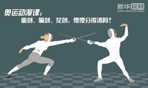 奥运动漫课：重剑、佩剑、花剑，傻傻分得清吗？