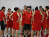 中国女篮与巴西女篮进行教学赛