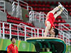 中国体操男队入场训练