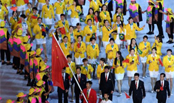 中国奥运代表团入场
