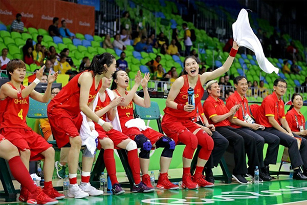 中国女篮迎战实力强劲的美国队