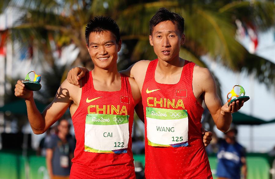 男子20公里競走中國包攬冠、亞軍