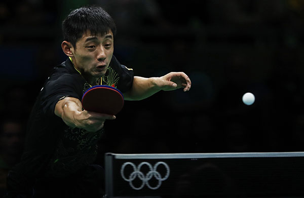 中国男队晋级乒乓球团体决赛