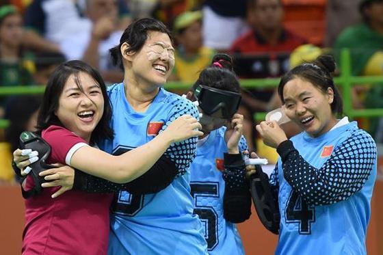 盲人门球——中国女队晋级决赛