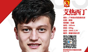 超新星系列｜中国足协"2024奥运希望之星"(5):来自新疆的高中锋艾热西丁