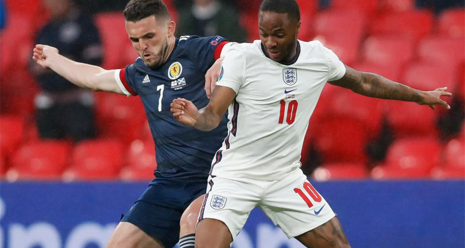 欧锦赛小组赛：英格兰平苏格兰