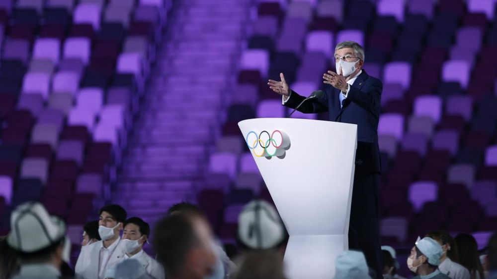 东京奥运会开幕式举行 国际奥委会主席巴赫出席