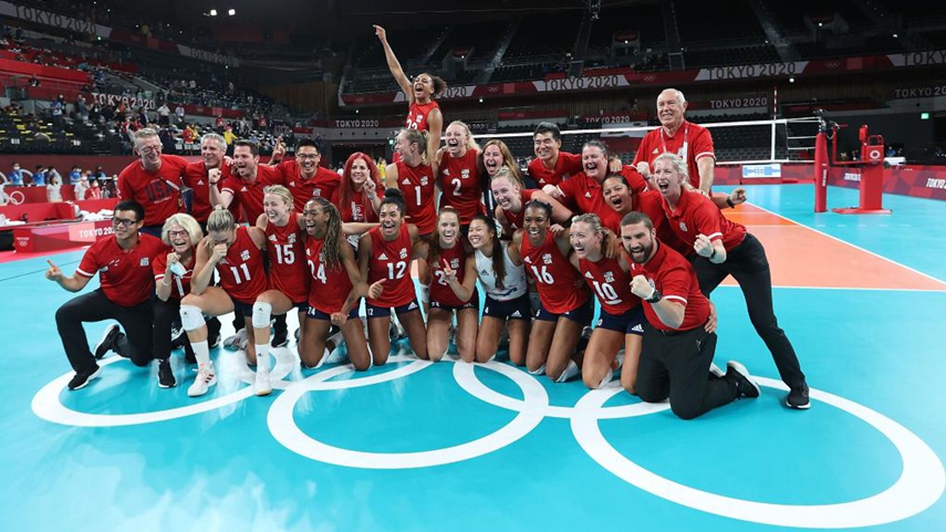 排球女子决赛：美国胜巴西