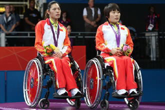 残奥会乒乓球女子团体1-3级：中国队夺冠[高清]