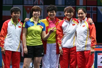 乒乓球——女子团体6-10级：中国队夺冠[高清]