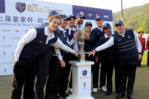皇家杯歐亞高爾夫球對抗賽：亞洲隊不敵歐洲隊