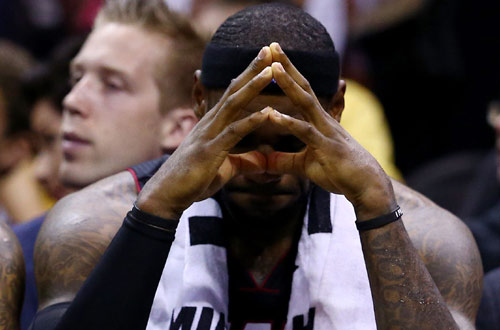 NBA总决赛:郁闷的詹姆斯