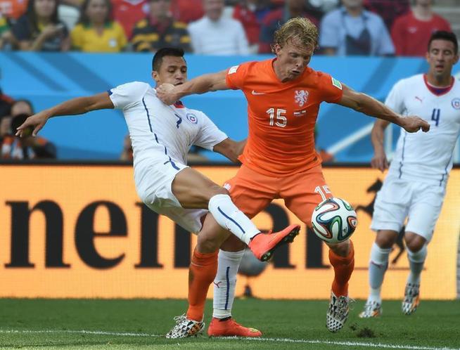 荷兰2:0胜智利获B组头名