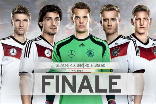 德国发布决赛海报 众将霸气出镜冲击第四冠