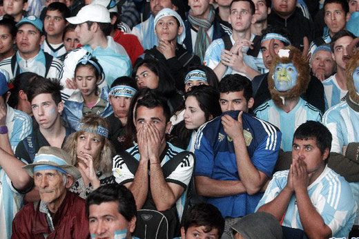 失落的阿根廷球迷