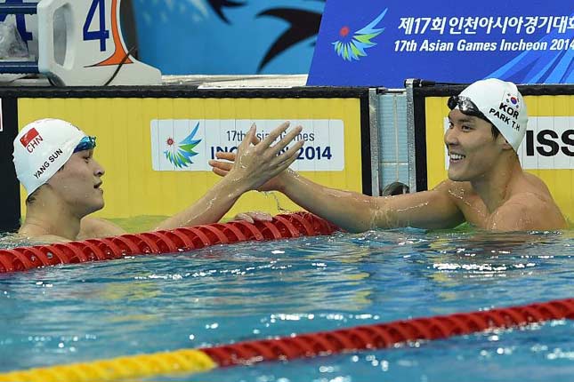 男子400米自由泳预赛：孙杨、朴泰桓晋级决赛