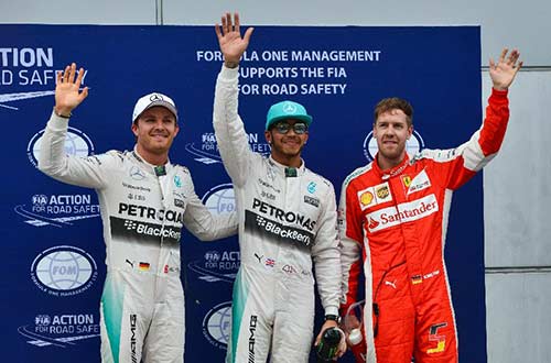 汉密尔顿夺F1大奖赛马来西亚站杆位