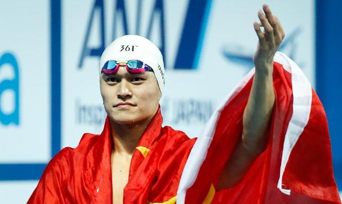 孙杨800米自由泳三连冠 宁泽涛百米亚洲第一人