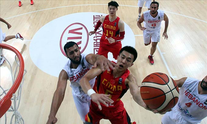 男篮亚锦赛：中国胜黎巴嫩