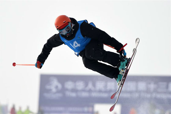自由式滑雪U型场地男子团体——哈尔滨队夺冠