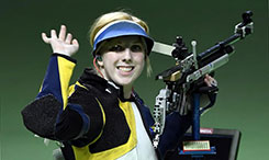 美国射击女选手维·思拉舍夺得里约奥运会首枚金牌