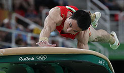 中国体操男团资格赛排名第一晋级决赛