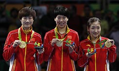 【里约24'】表现符合预期 乒乓球中国女团横扫德国夺冠