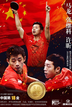 冠军海报：国乒男团