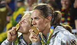 德國組合奪得女子沙灘排球金牌