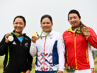 馮珊珊奪中國高爾夫球首枚奧運獎牌