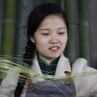 竹编工艺造就别样青春风采