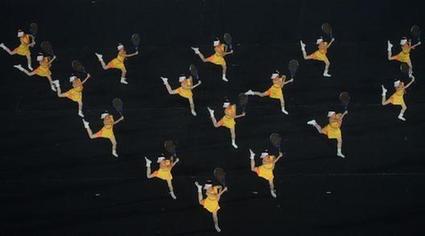 开幕式前的暖场表演