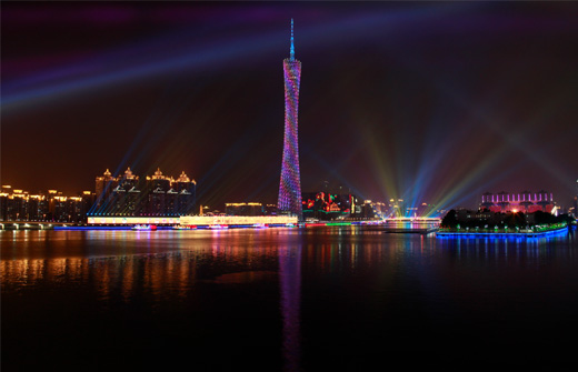 景观照明：广州塔