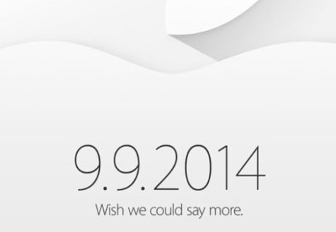 苹果发邀请函：9月9日iPhone6及iWatch或将到来